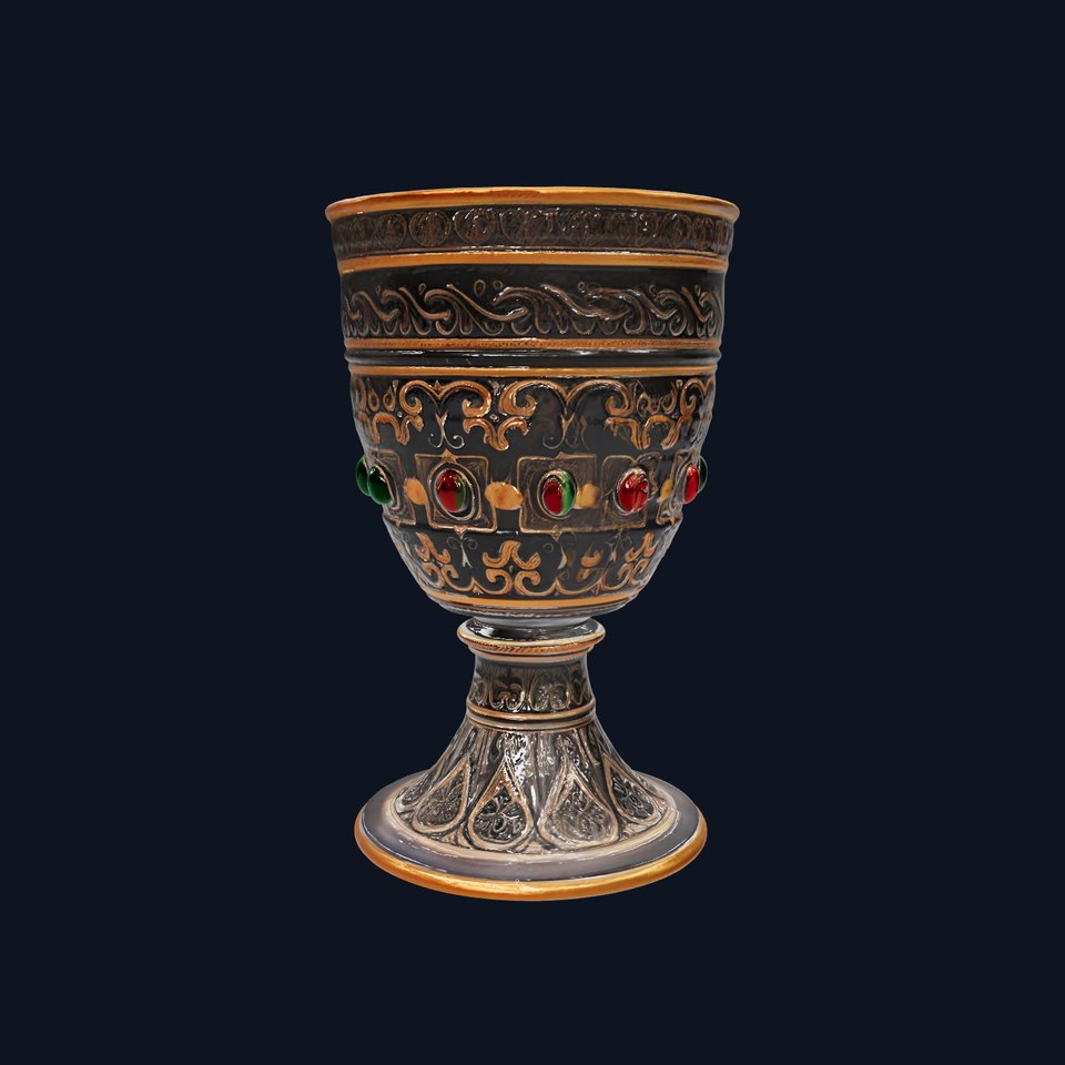 Ornate Chalice with Gemstones Model Pack